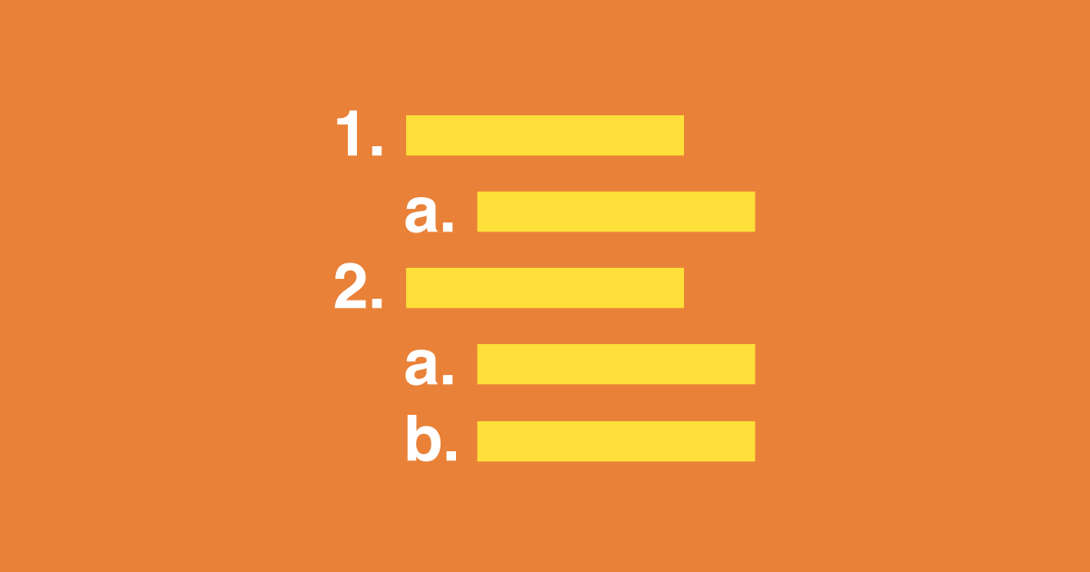 CSS: How to Make Ordered Lists with Numbers and Letters